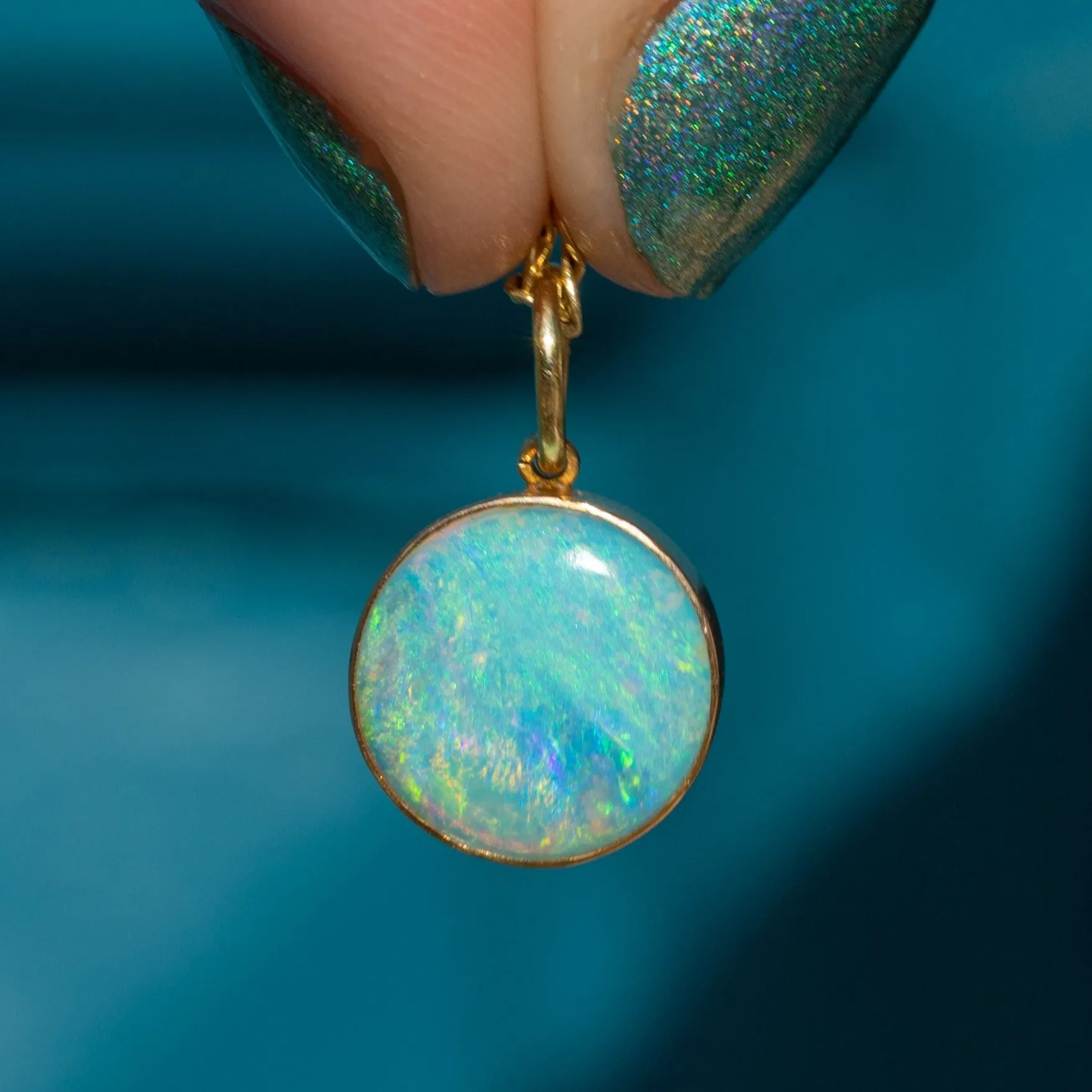 15ct Gold Opal Charm 1.15ct