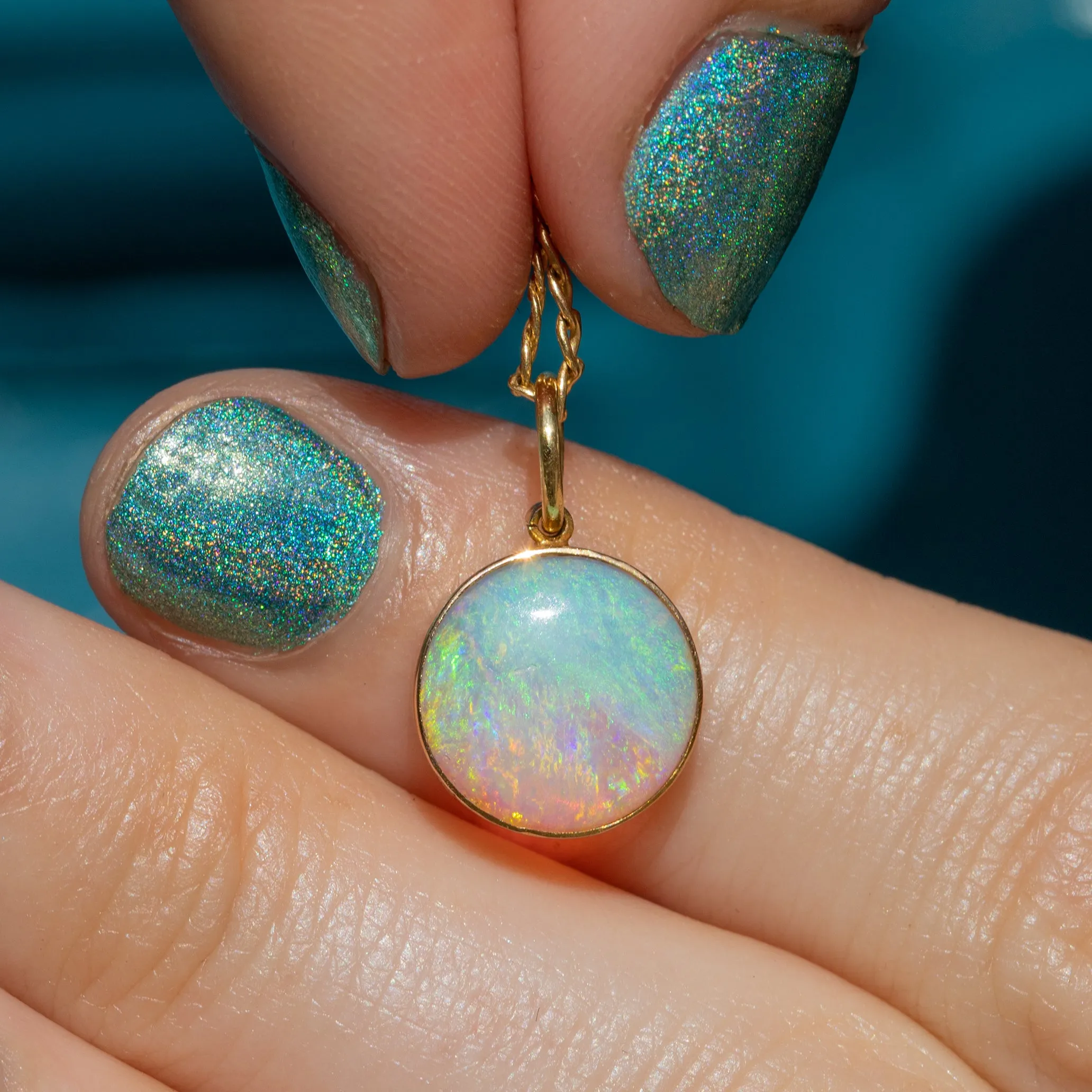 15ct Gold Opal Charm 1.15ct