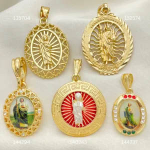 30 San Judas Pendants Oro Laminado for $100 ($3.33ea) ea in Gold Layered