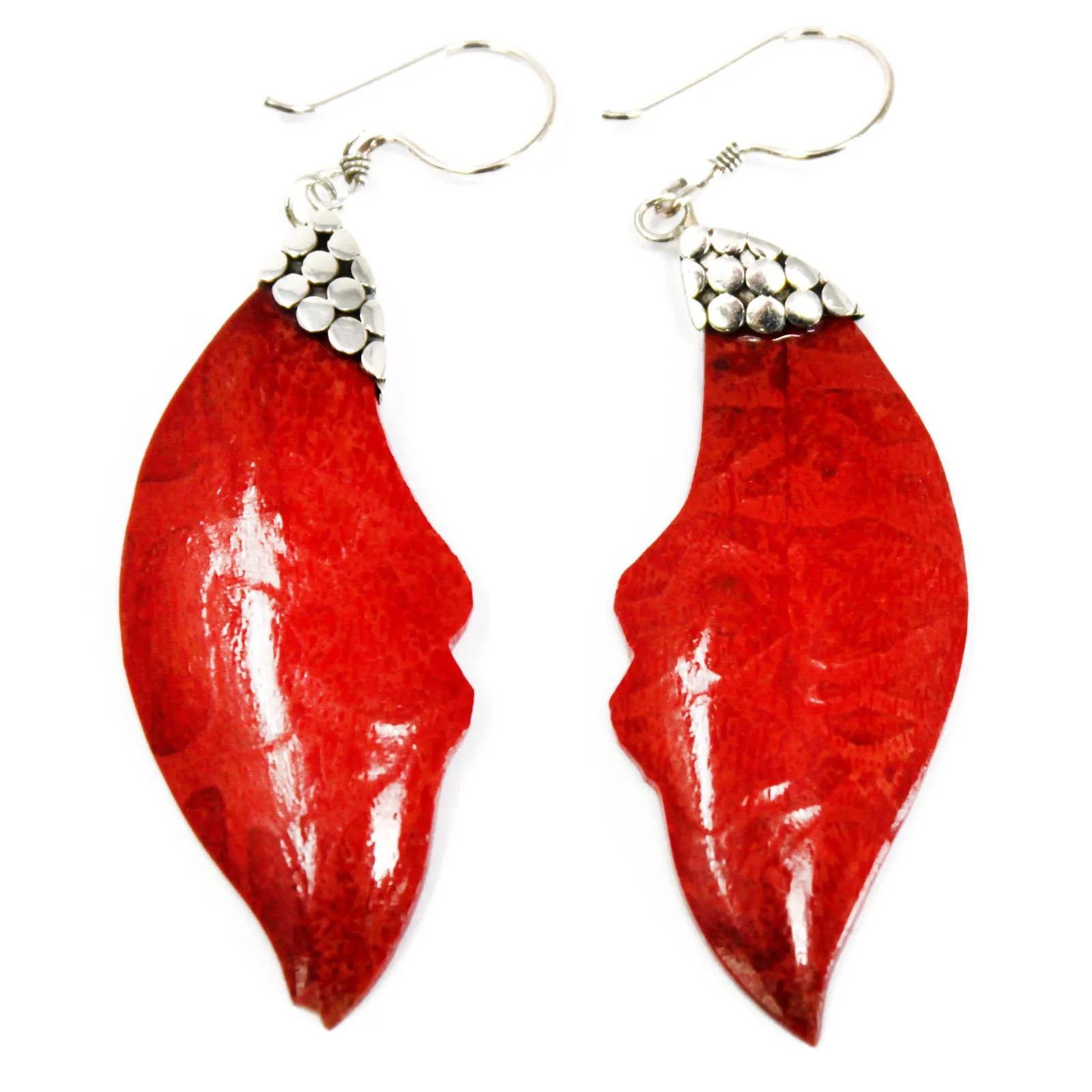 925 Silver Earrings - Leaf Drop | Shop the Latest Designs