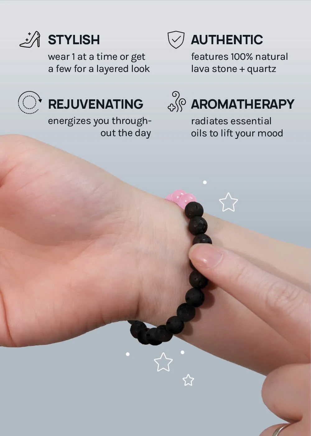 A  Lava Essential Oil Diffusing Bracelet