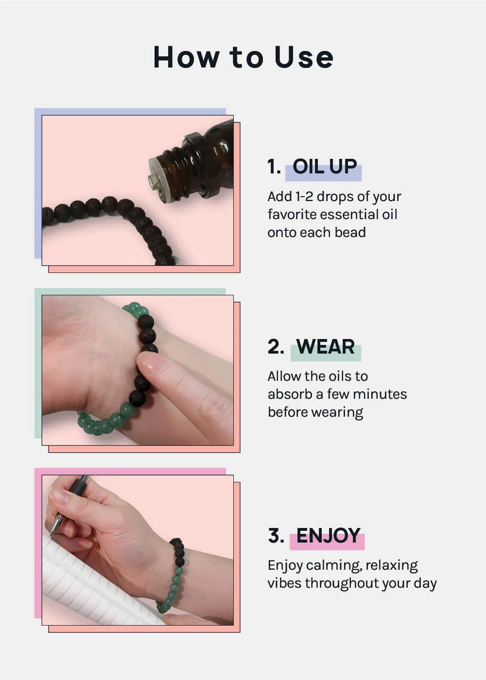 A  Lava Essential Oil Diffusing Bracelet