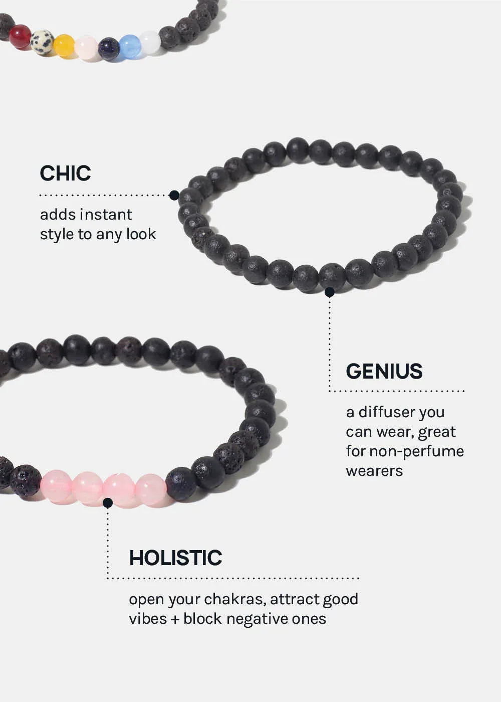 A  Lava Essential Oil Diffusing Bracelet