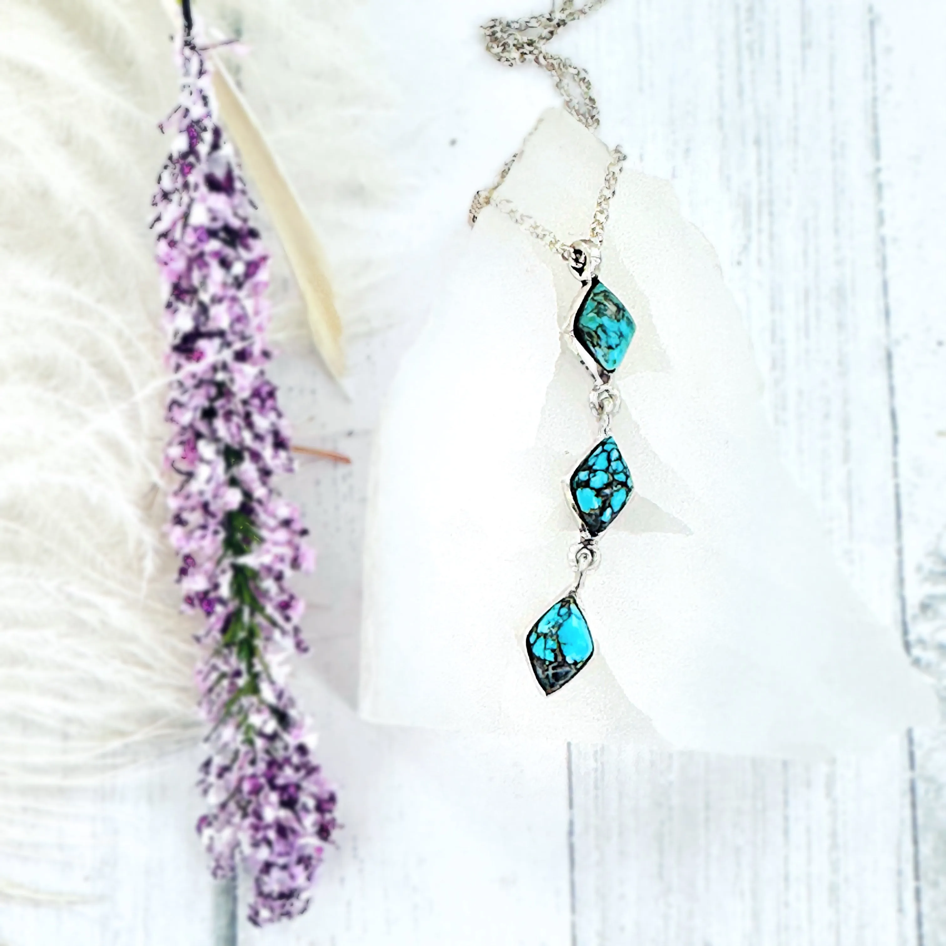 All that Glitters {Blue Moon turquoise} Necklace