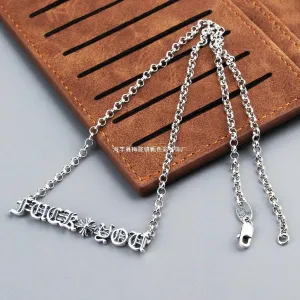 Alphanumeric Necklace by Chrome Hearts