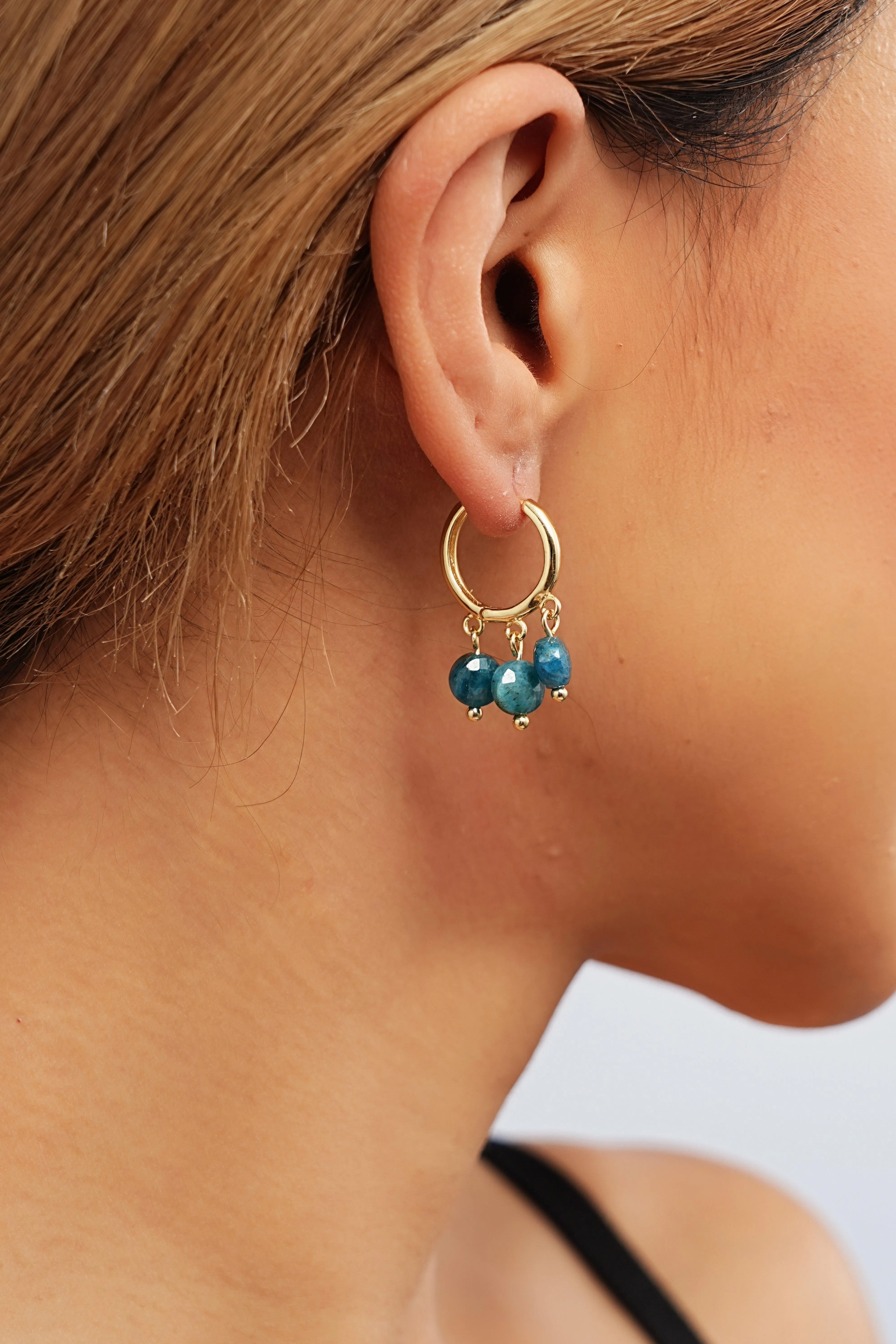 Apatite Trio Drop Earrings