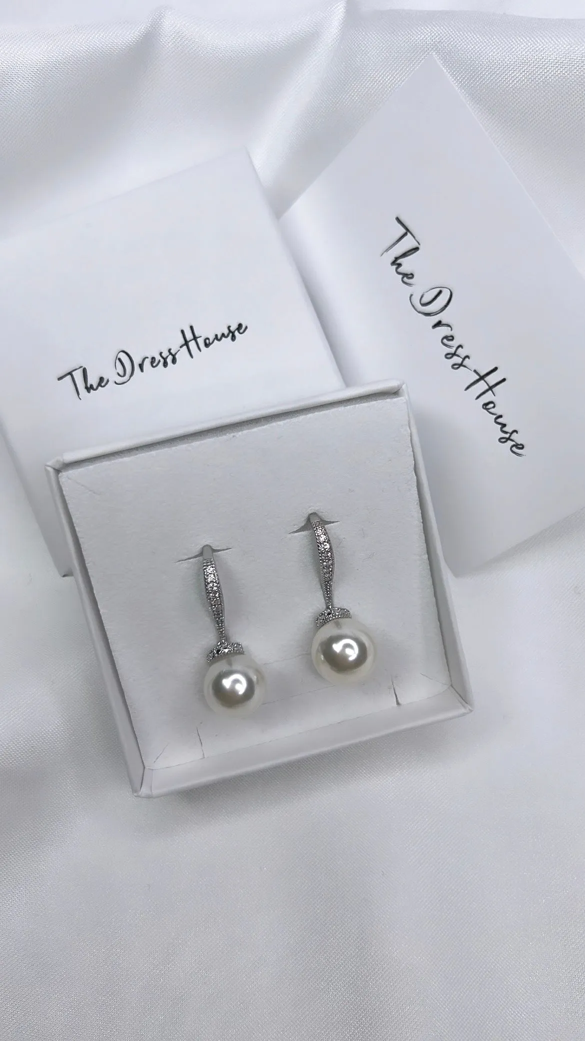 Aurora - Pearl Silver Earring