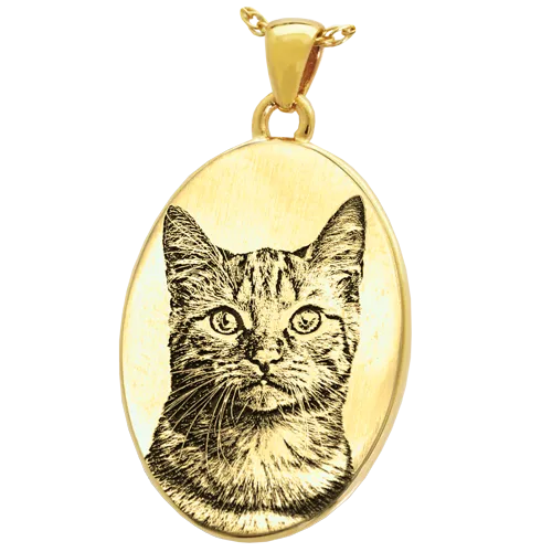 B&B 3D Photo Oval Pendant