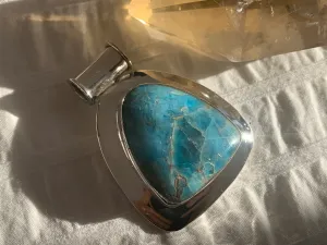 Blue Apatite Gaia Pendant - Bell