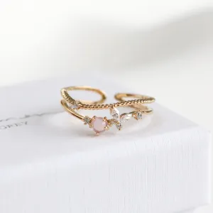 Blush Butterfly Ring