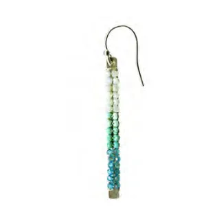 Capri Earrings 4985 with Larimar Turquoise and Apatite by Michelle Pressler