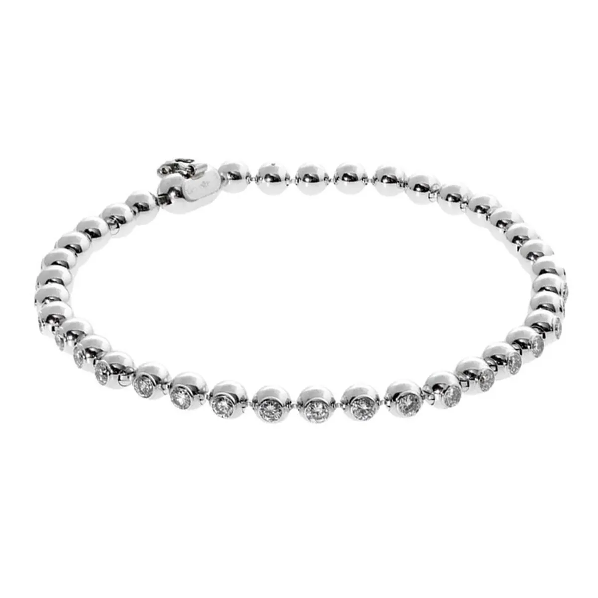 Cartier Diamond Tennis White Gold Bracelet