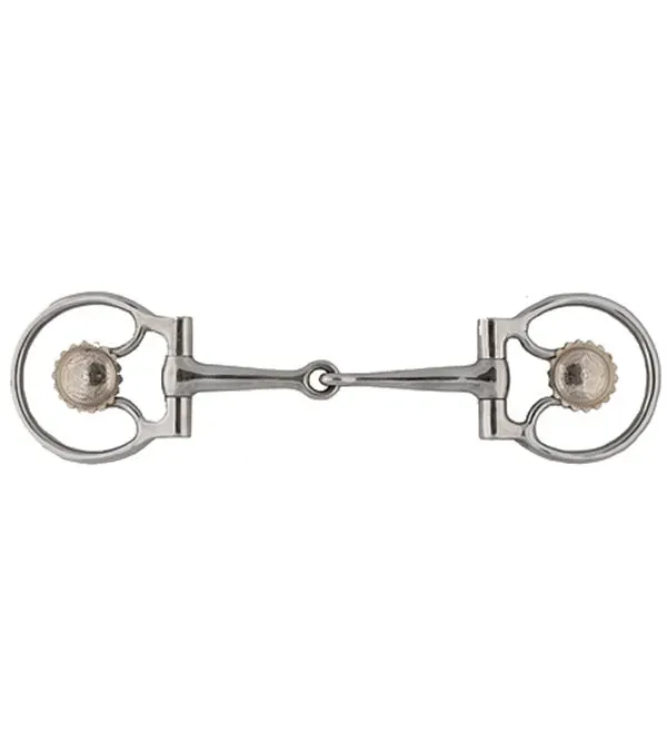 Concho Dee Ring Snaffle Bit