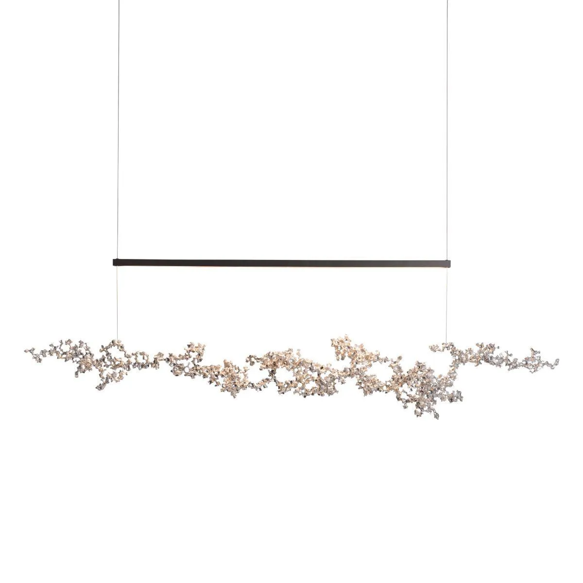 Coral 56 in. LED Linear Pendant Light Ink finish