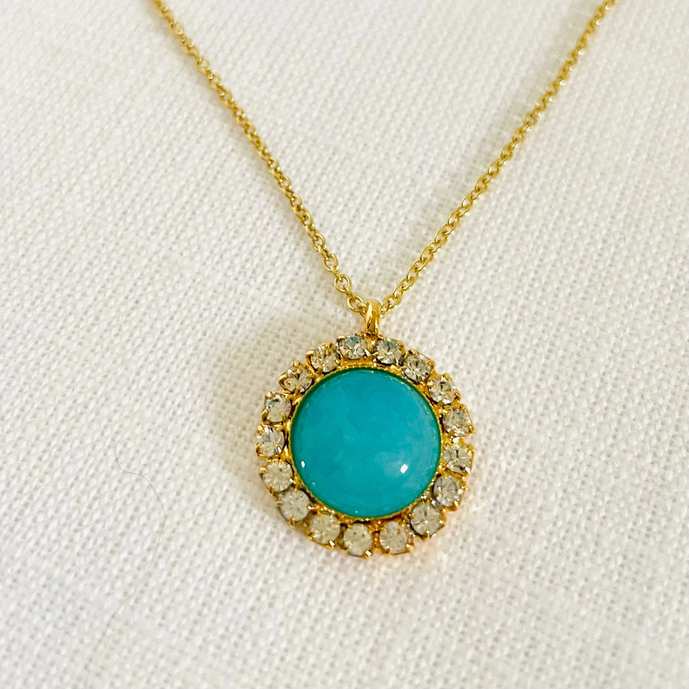 Crystal & Turquoise Necklace