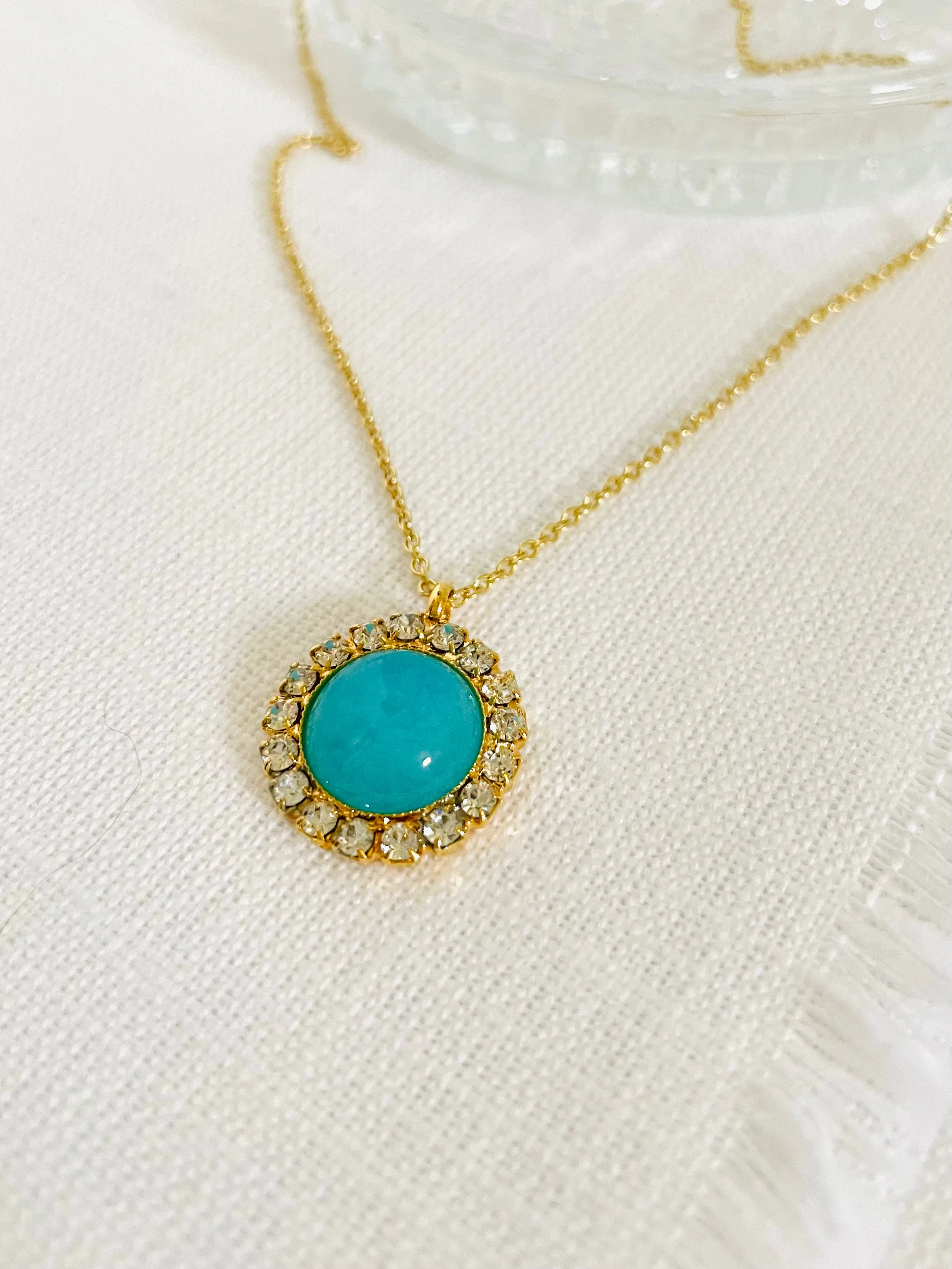 Crystal & Turquoise Necklace