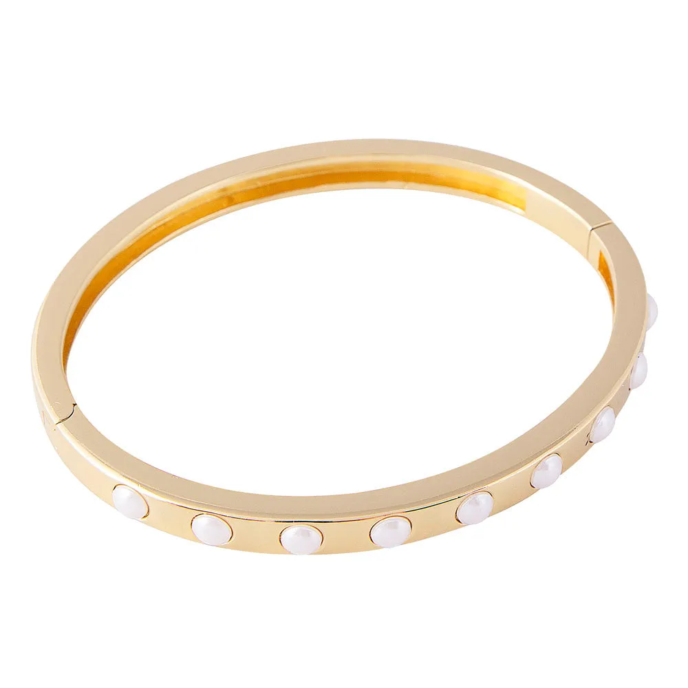 CRYSTAL PEARL BANGLE