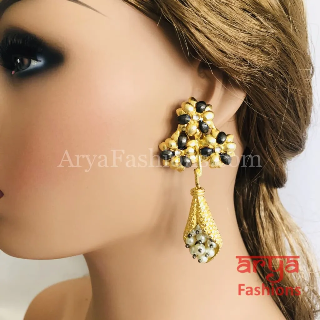 Cubic Zirconia Kundan Trendy Earrings/Party Earrings