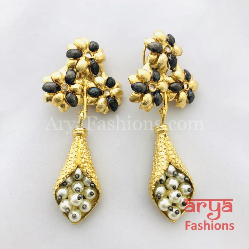 Cubic Zirconia Kundan Trendy Earrings/Party Earrings