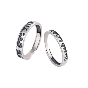 Custom Distance Relationship Couple Rings Set