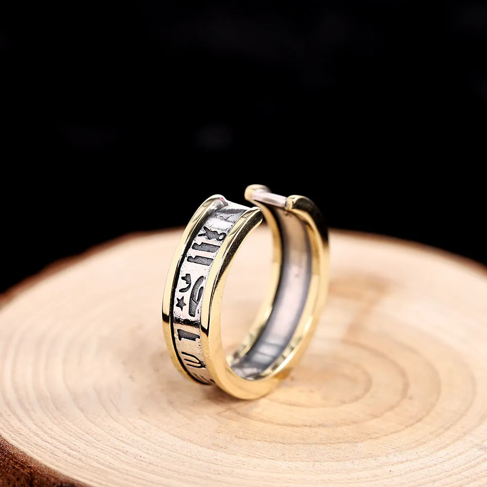 Custom Engraved Vintage Couple Rings Set for two