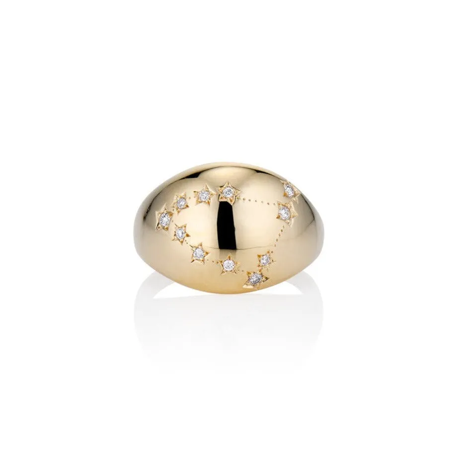 Diamond Constellation Dome Ring