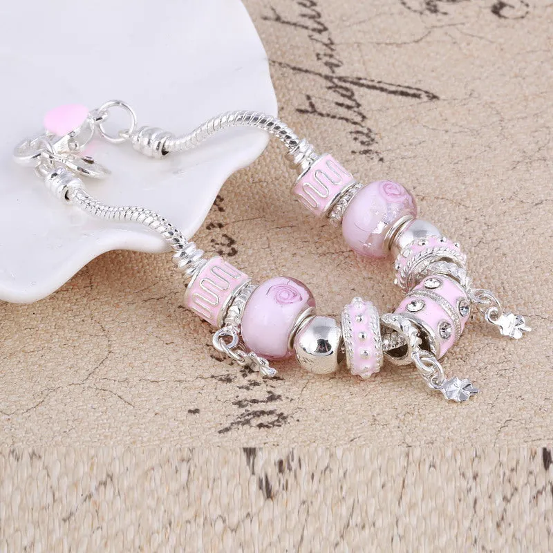 Elegant Crystal Charm Bracelets