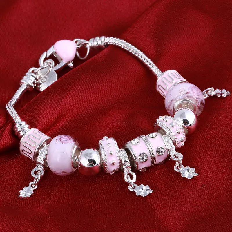 Elegant Crystal Charm Bracelets