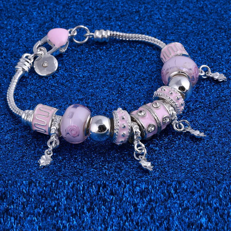 Elegant Crystal Charm Bracelets