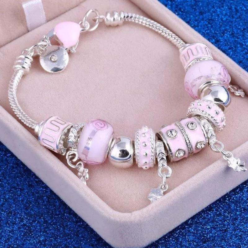 Elegant Crystal Charm Bracelets