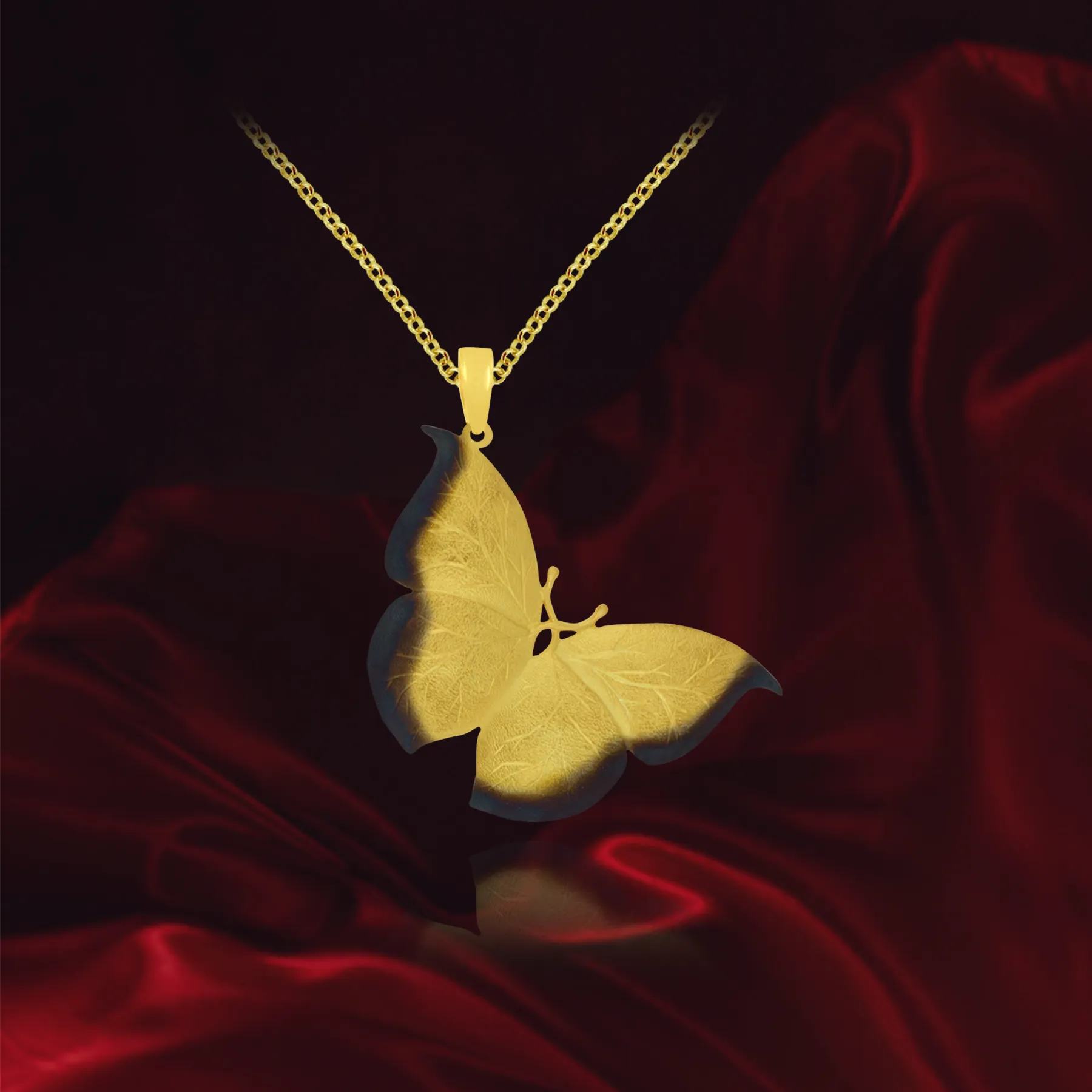 Ember Flying Butterfly Pendant