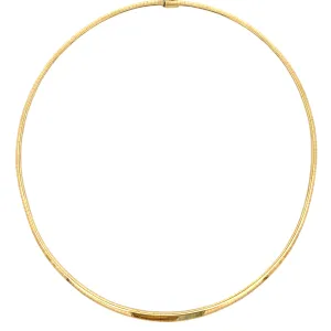 Estate Yellow Gold Omega Necklace