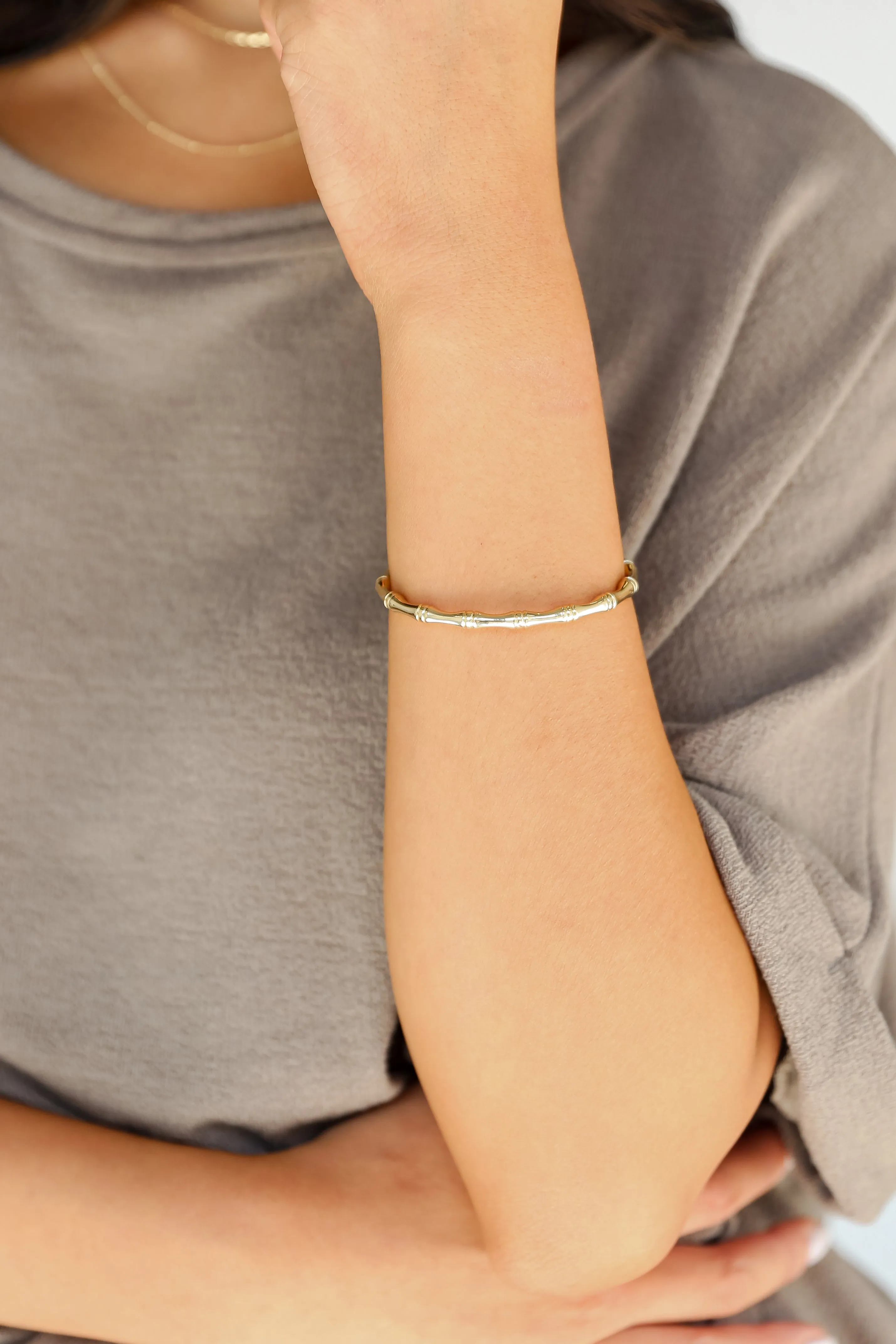 FINAL SALE - Kayla Gold Cuff Bracelet