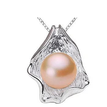 Genuine 10-11mm Natural Freshwater Big Pearl Pendant Necklace Charm Beautiful Jewelry for Women