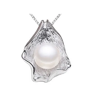 Genuine 10-11mm Natural Freshwater Big Pearl Pendant Necklace Charm Beautiful Jewelry for Women