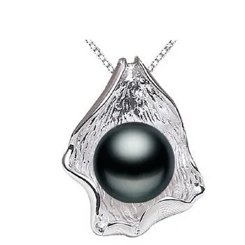 Genuine 10-11mm Natural Freshwater Big Pearl Pendant Necklace Charm Beautiful Jewelry for Women