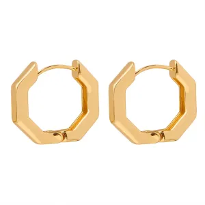 Geometric Copper Earrings with Modern Flair for Stylish Women