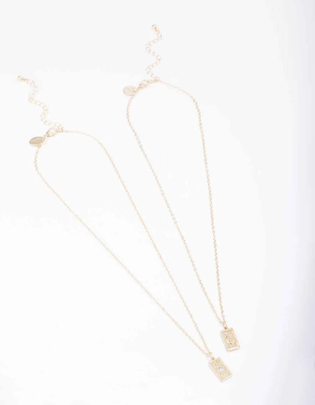 Gold Celestial Tag Necklace Pack