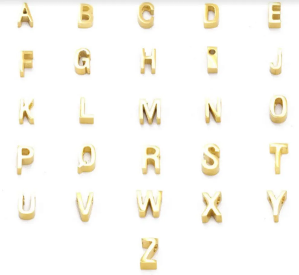 Gold Charm Letters