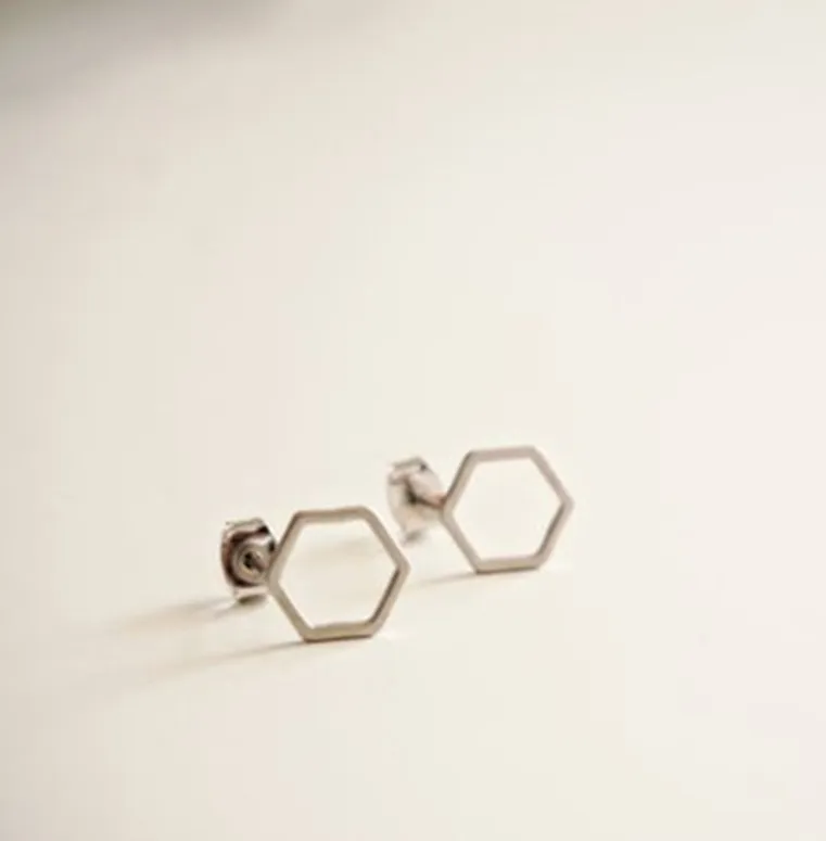 Harmony Sale Elegant Hexagon Honeycomb Earrings