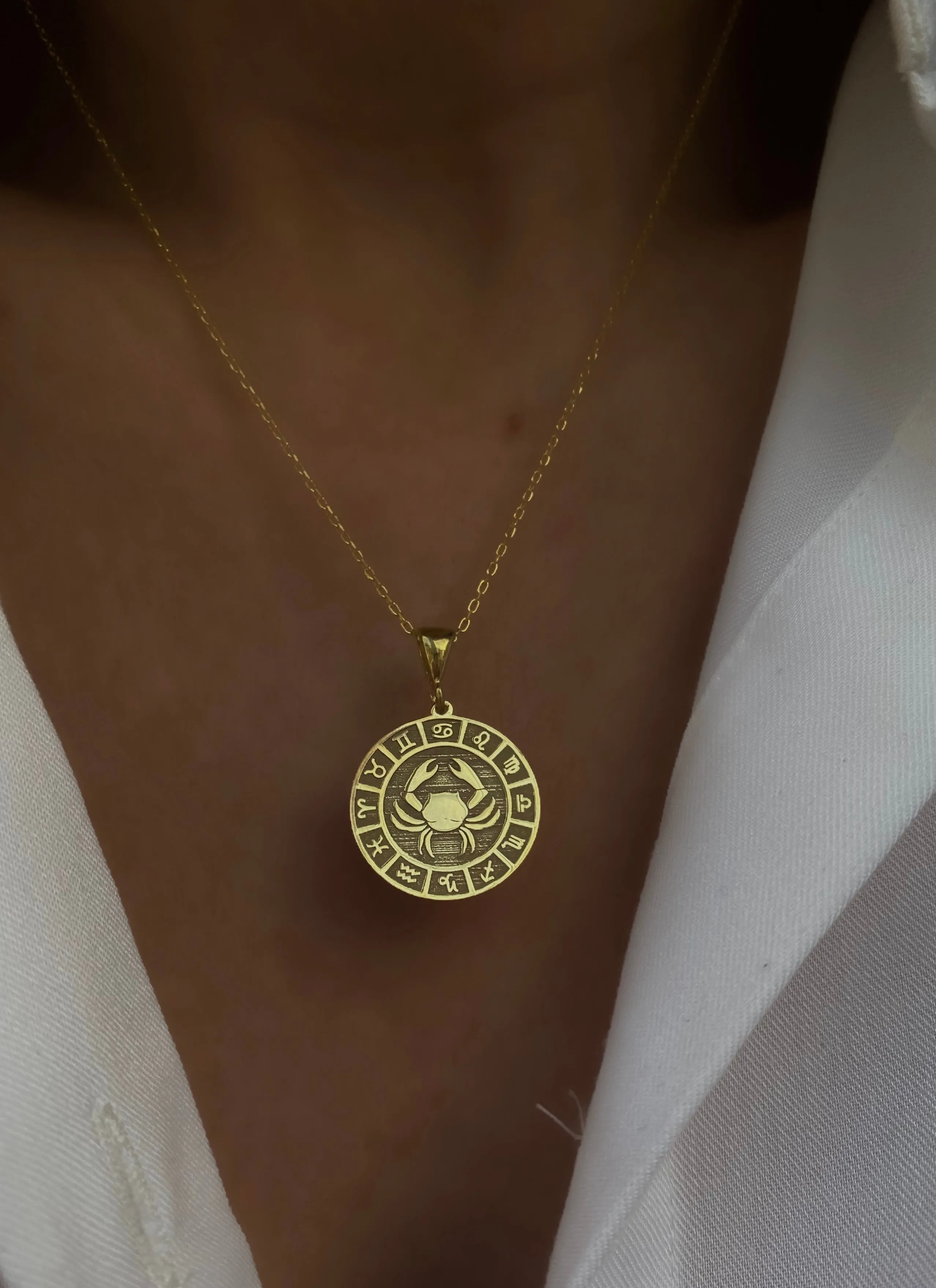 Horoscopes  - Coin necklaces with horoscope signs