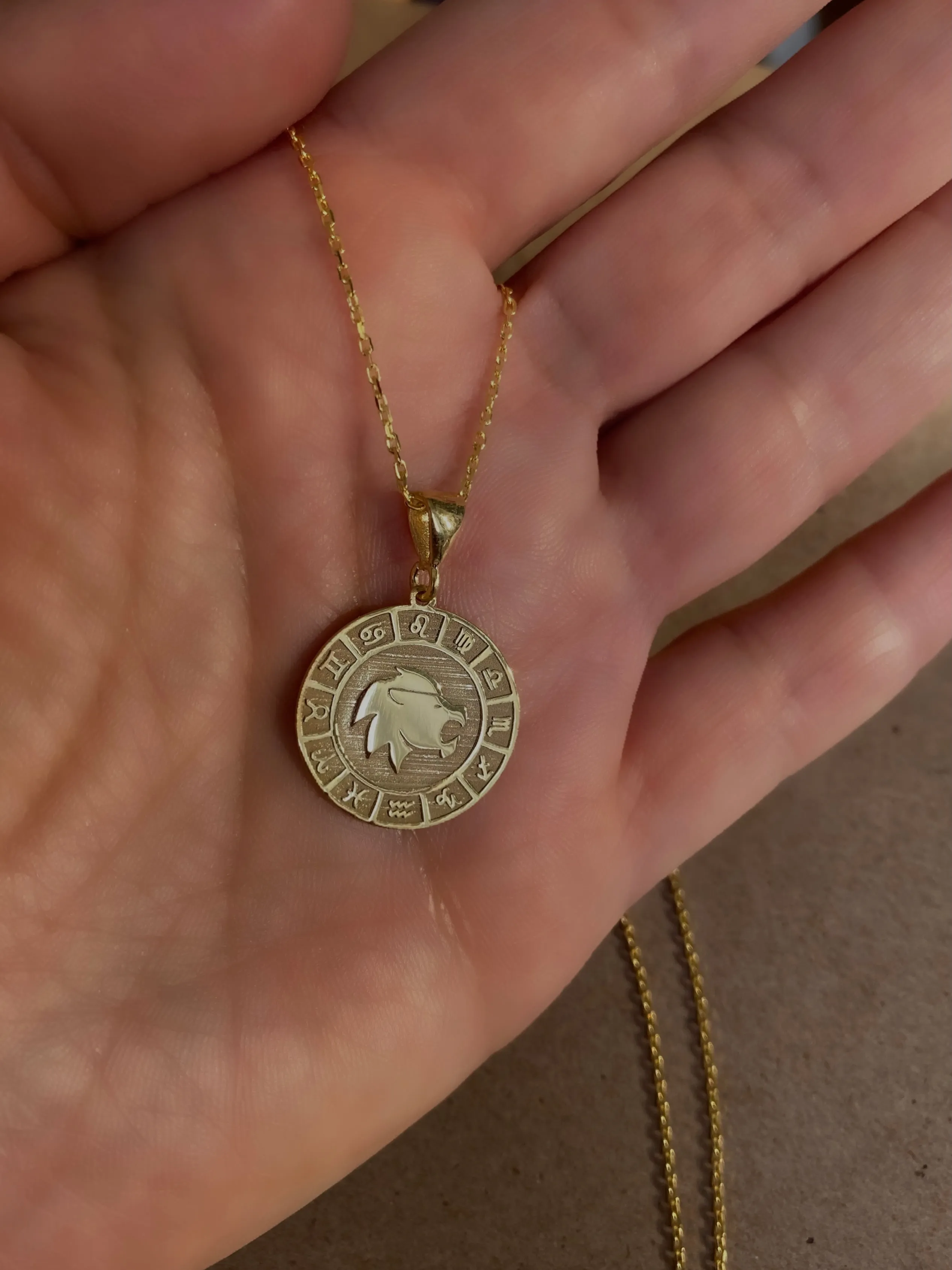 Horoscopes  - Coin necklaces with horoscope signs