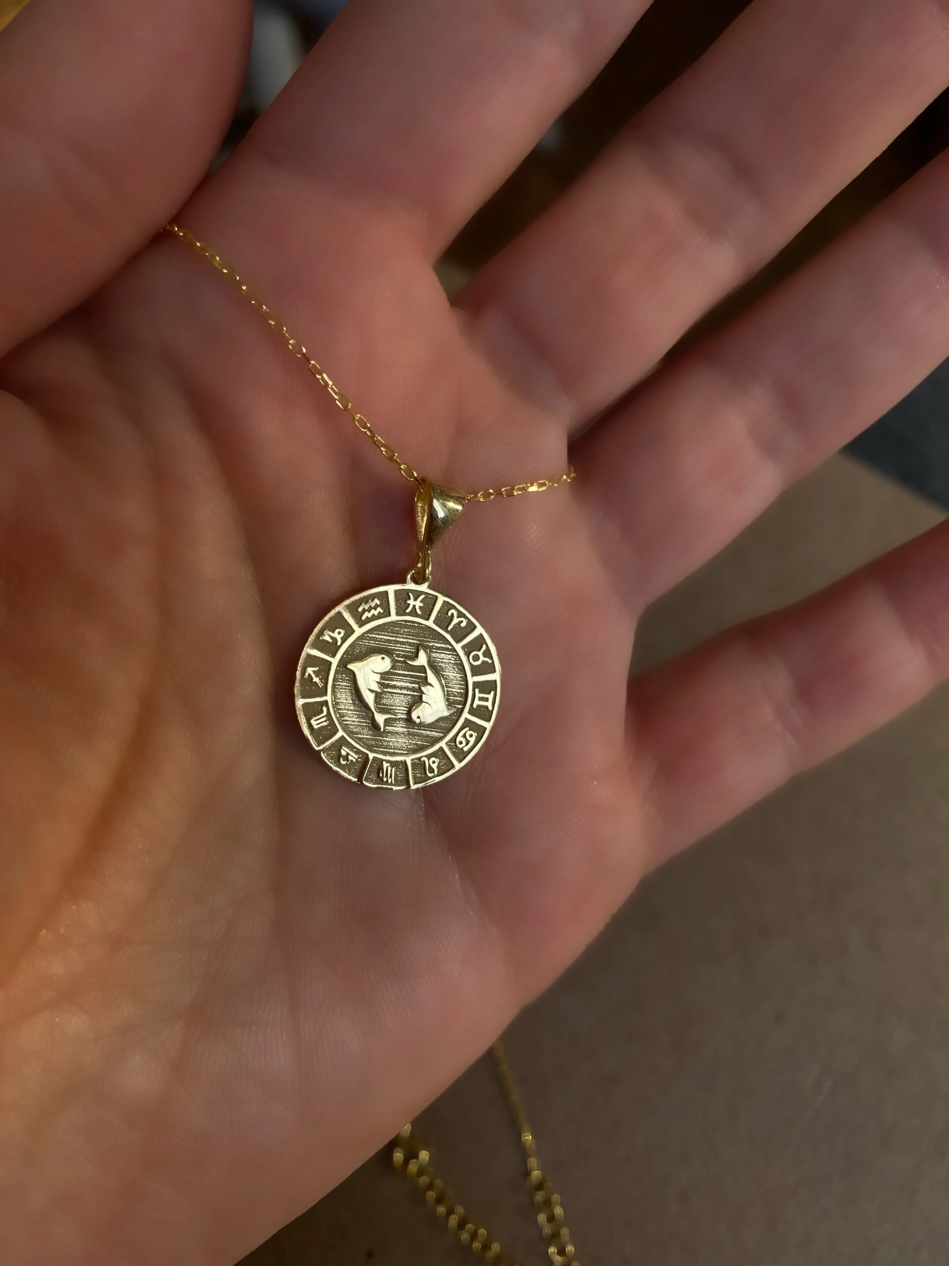 Horoscopes  - Coin necklaces with horoscope signs