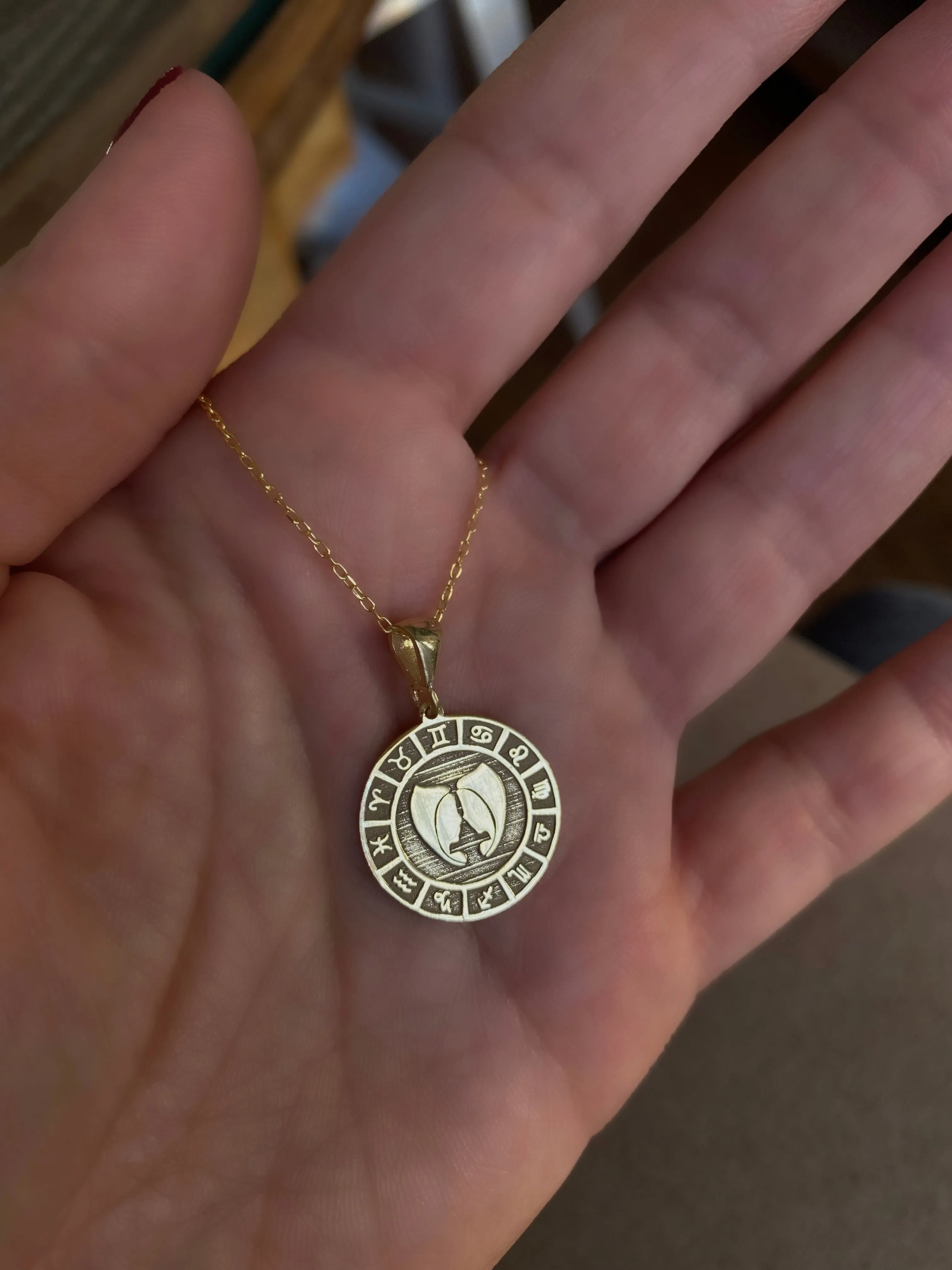 Horoscopes  - Coin necklaces with horoscope signs