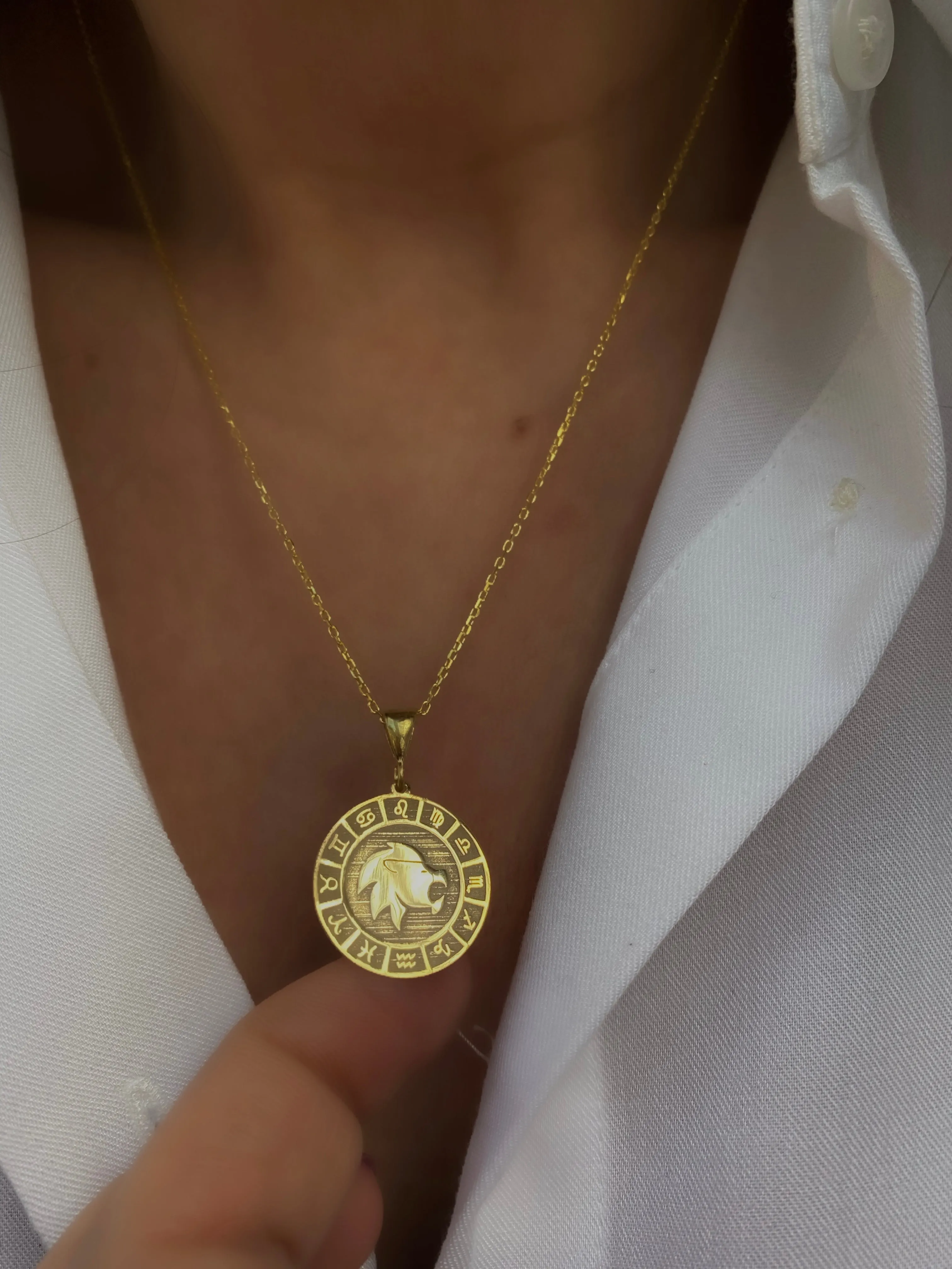 Horoscopes  - Coin necklaces with horoscope signs