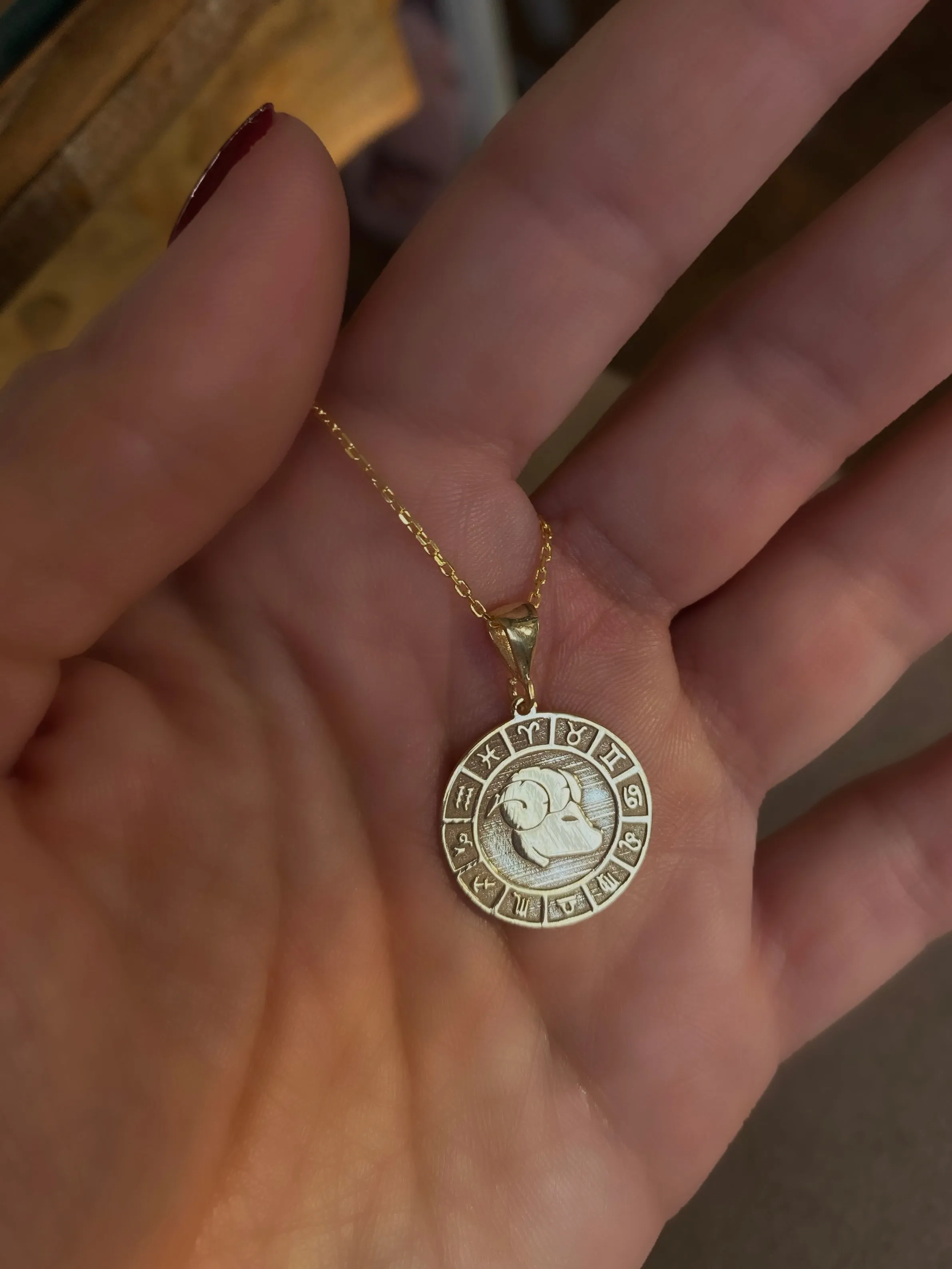 Horoscopes  - Coin necklaces with horoscope signs