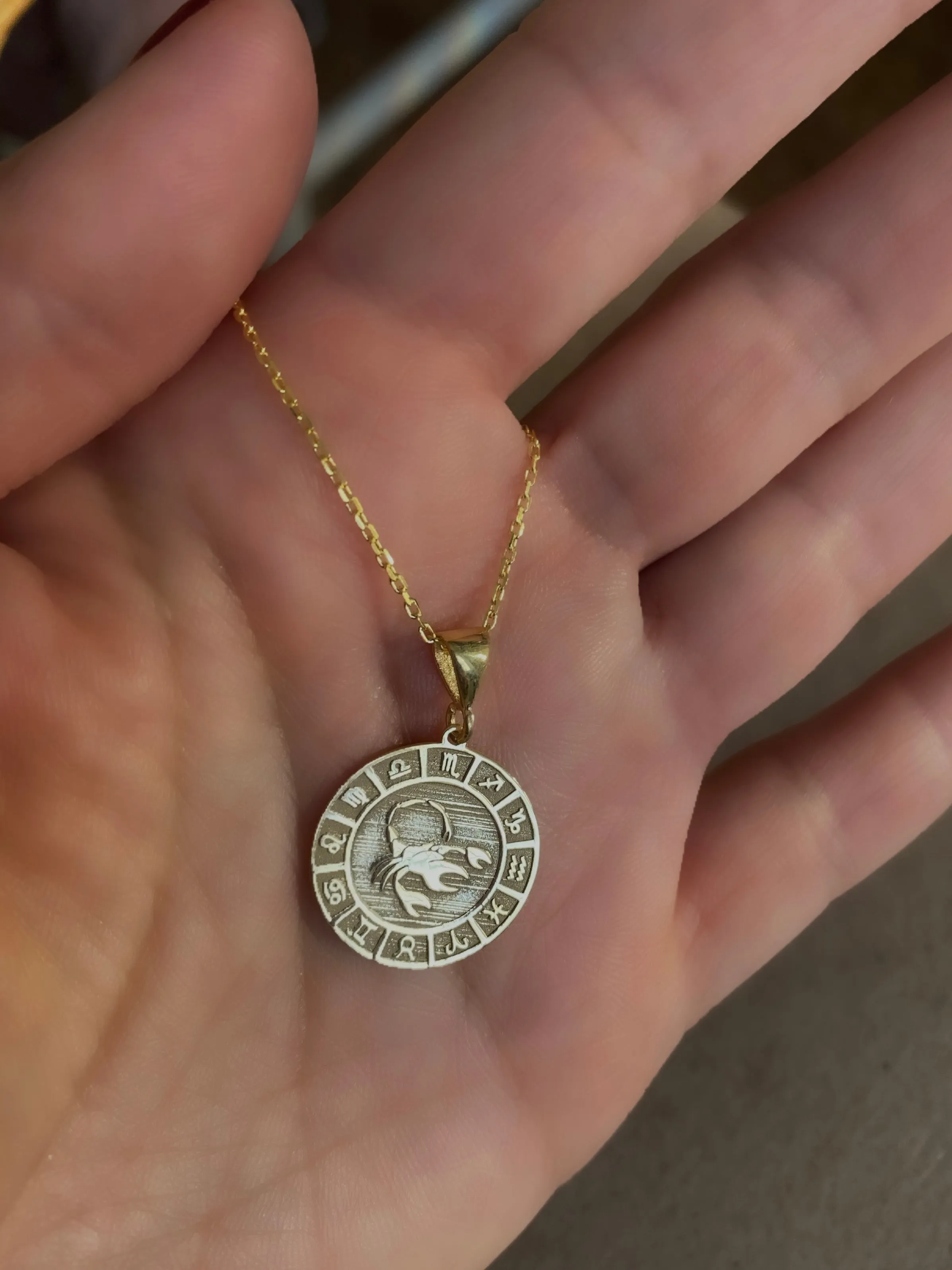 Horoscopes  - Coin necklaces with horoscope signs