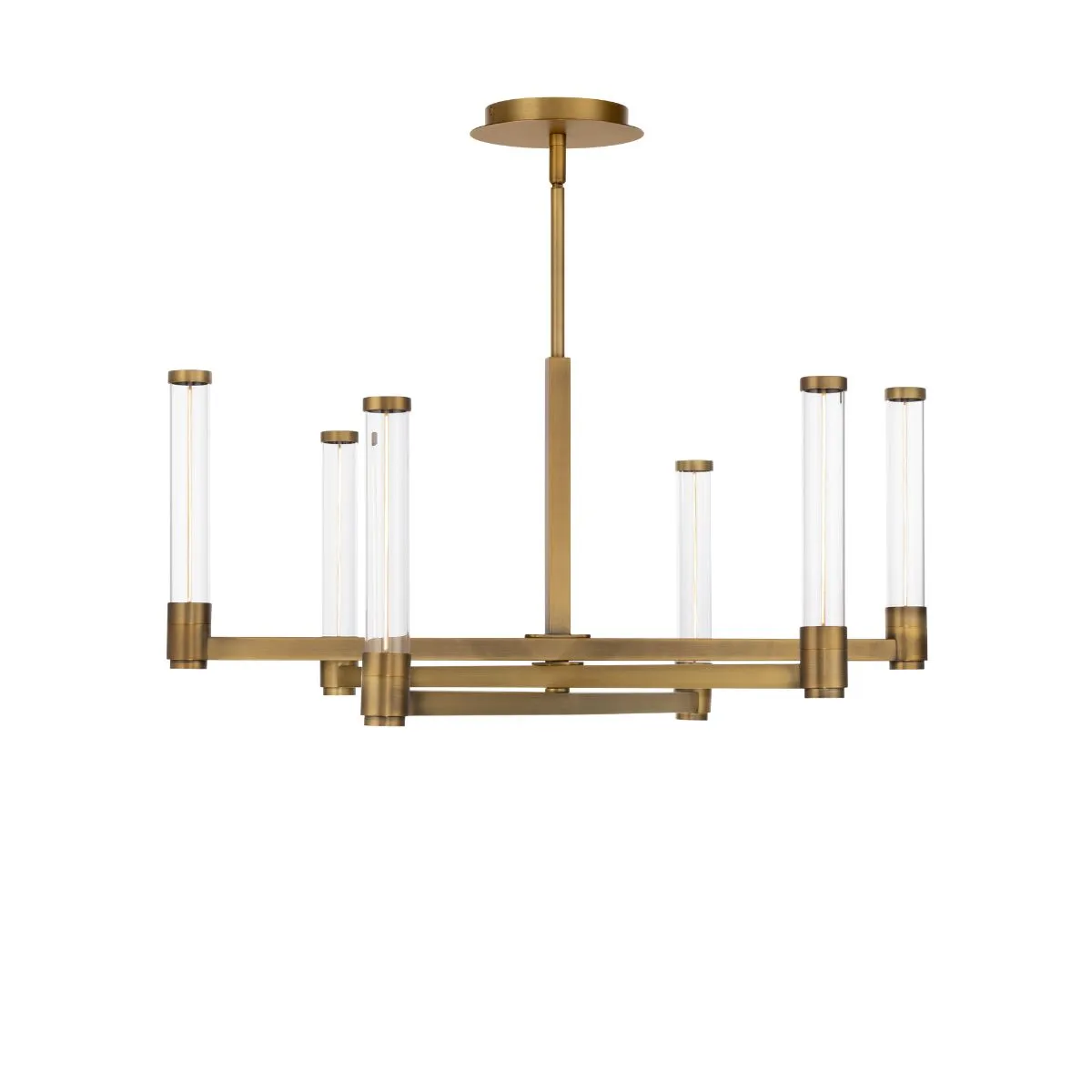 Jedi 27 in. LED Pendant Light Brass finish