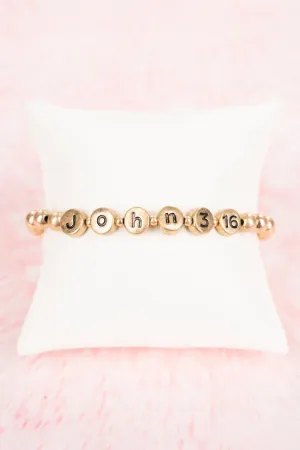 Jillian Goldtone 'John 3:16' Beaded Bracelet Set