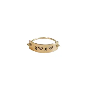 Kim Personalized Bar Ring